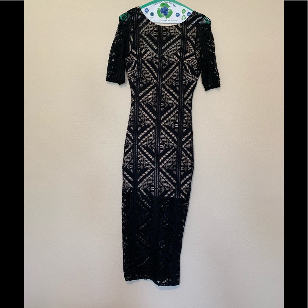SugarCloth Black Lace Dress